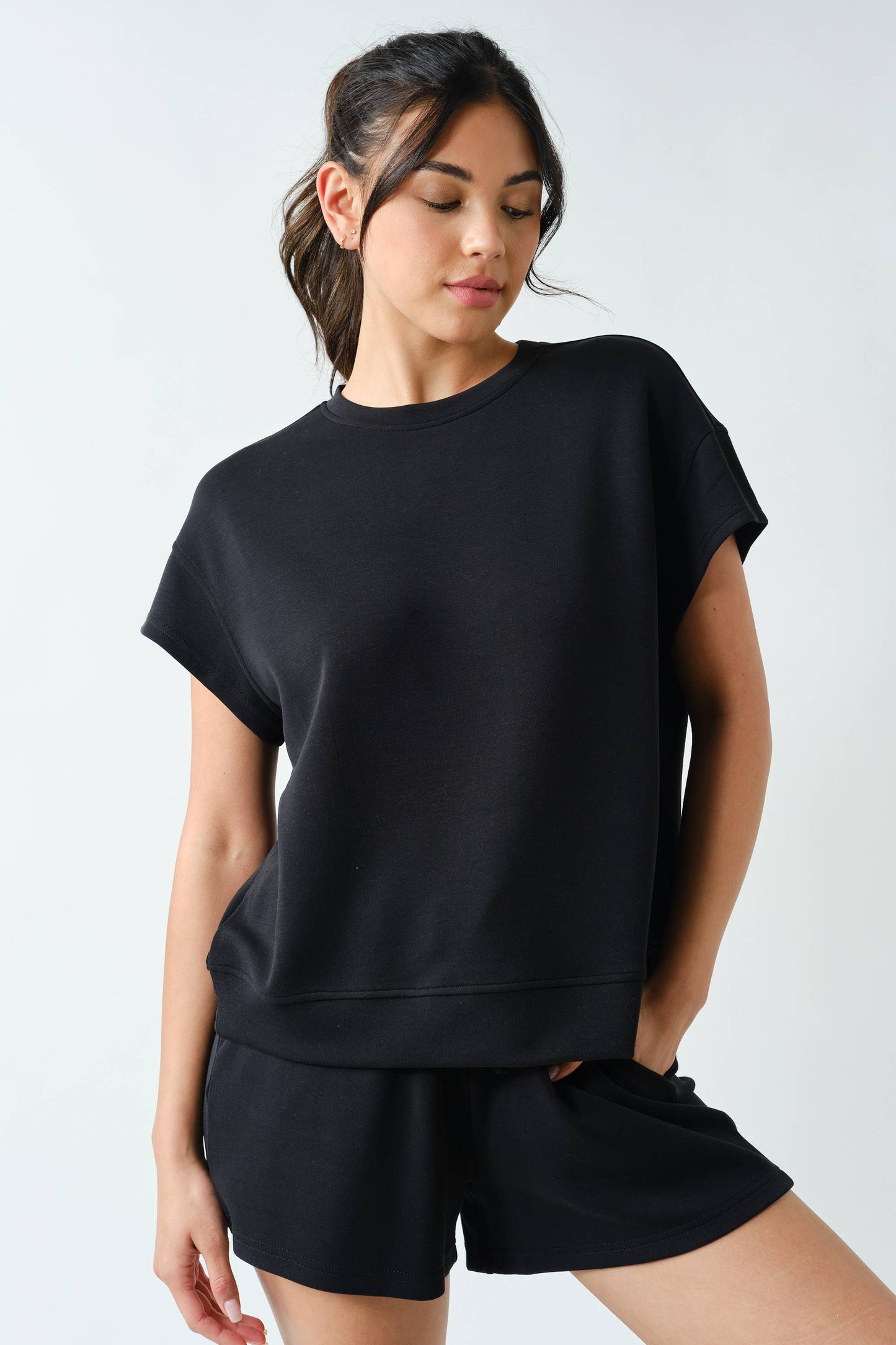 Laguna CloudScape Short Set: Black
