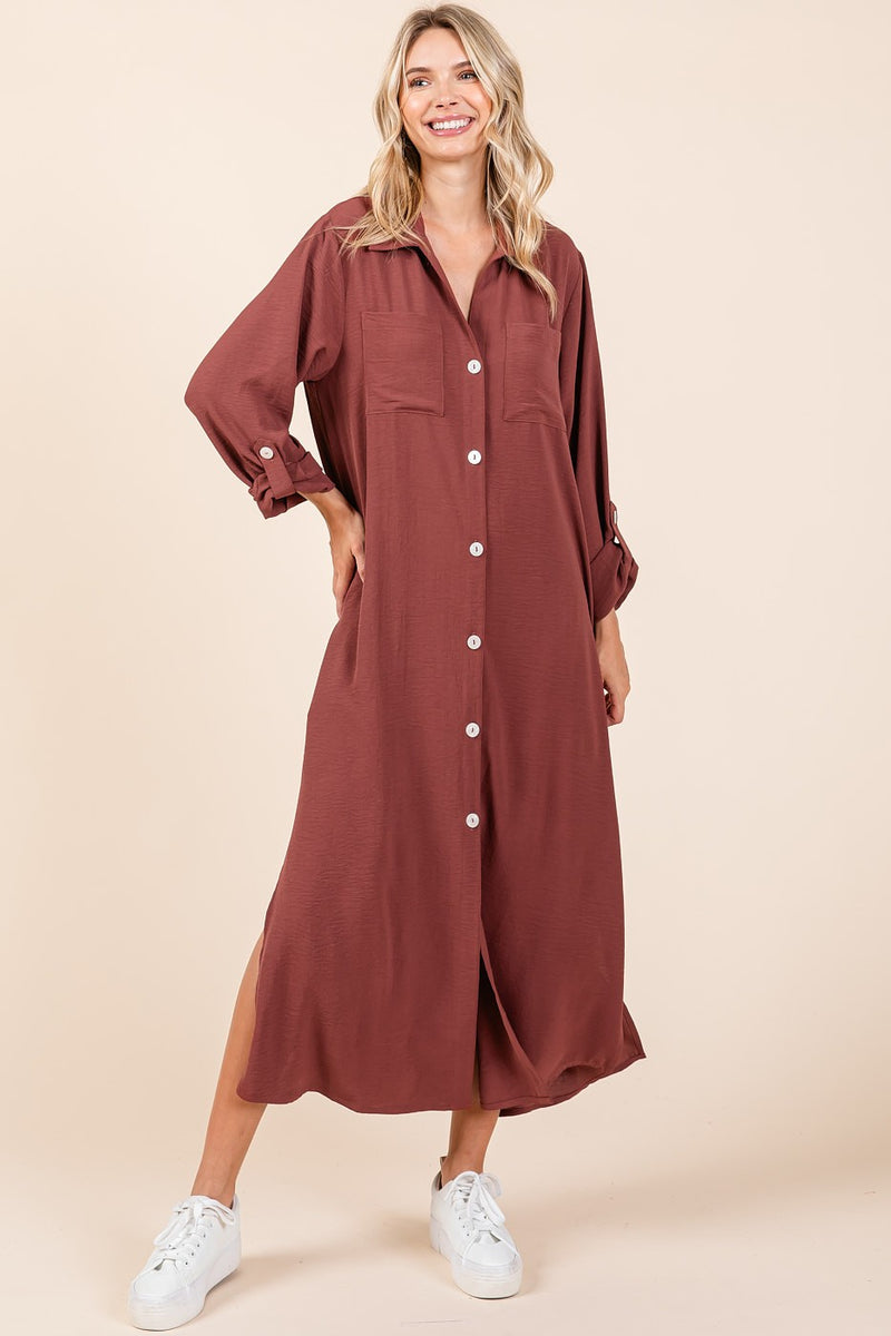 All About You Button Up Maxi Dress
