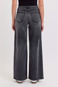 Cello Grey High Rise Wide Leg Jeans