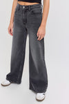 Cello Grey High Rise Wide Leg Jeans