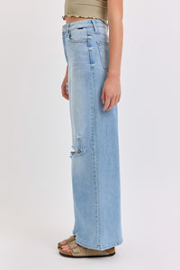 Cello 31 In Inseam High Rise Wide Leg Jeans