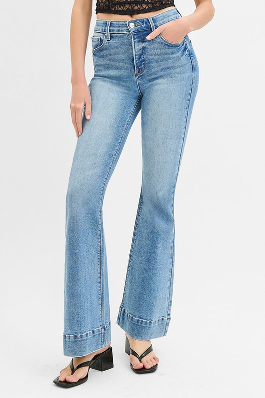 Whitney Risen Medium High Rise Flares