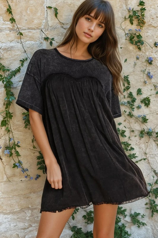 Sweetheart Mineral Wash Dress