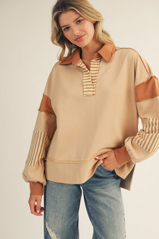 Tan Horizon Sweatshirt