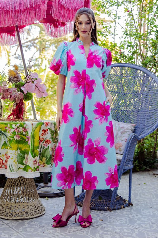 Blue Skies Ahead Midi Dress