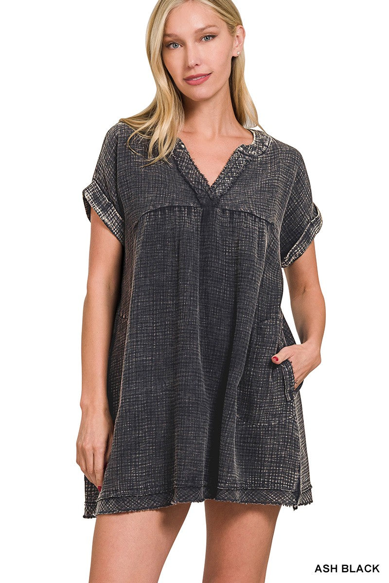 Stormy Soft Gauze Dress