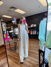 Olivia Oatmeal Jumpsuit