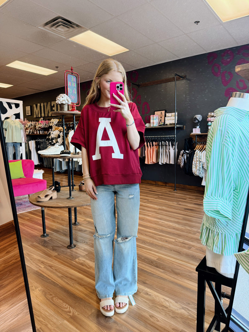 Vintage Short-Sleeve AU/AL Top