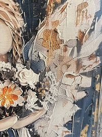 Angel Gold Flower Canvas: 8x8