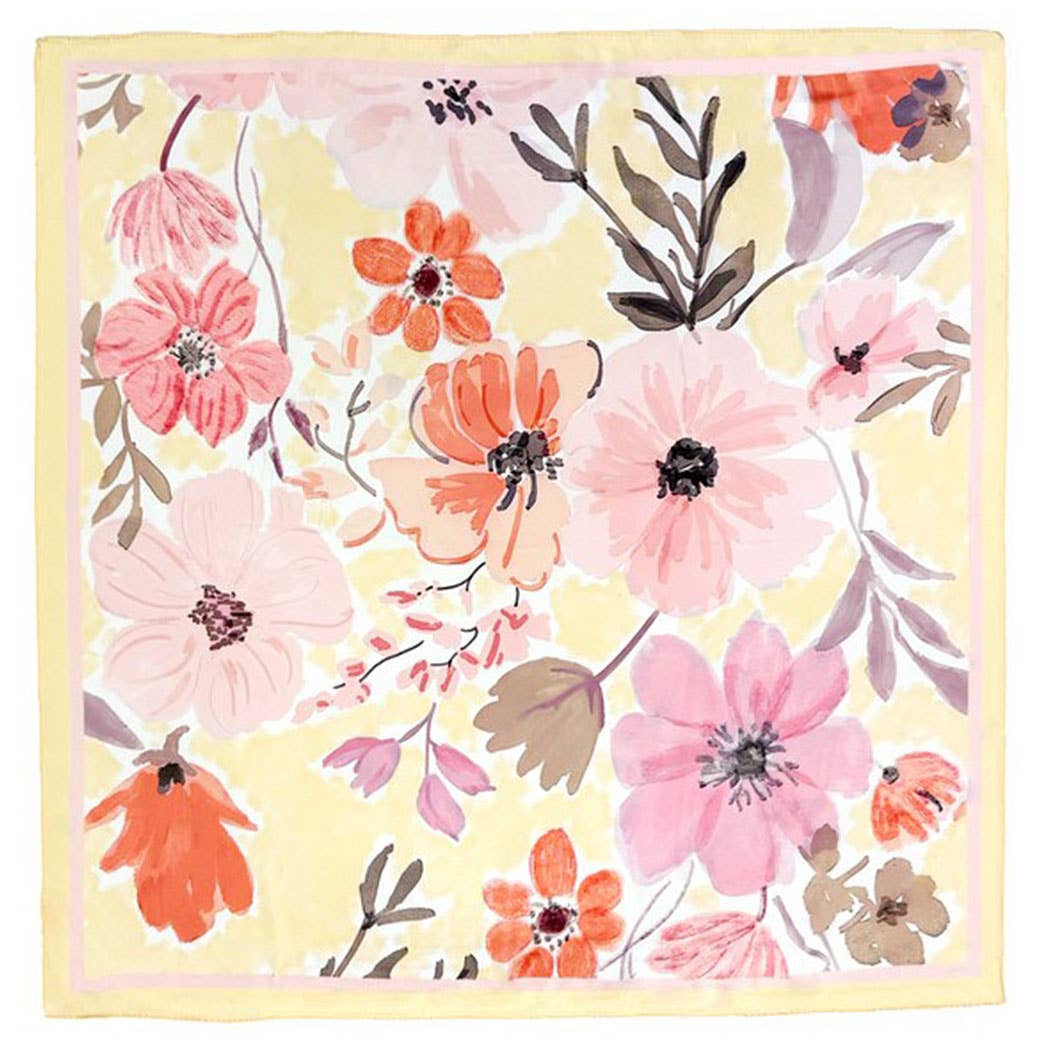Floral Pattern Bandana: BG