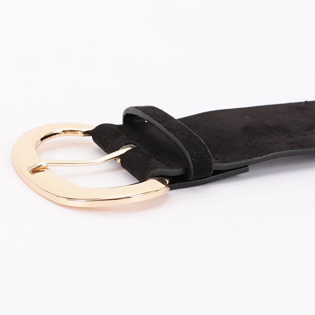 Oval Buckled Wide Belt: CM
