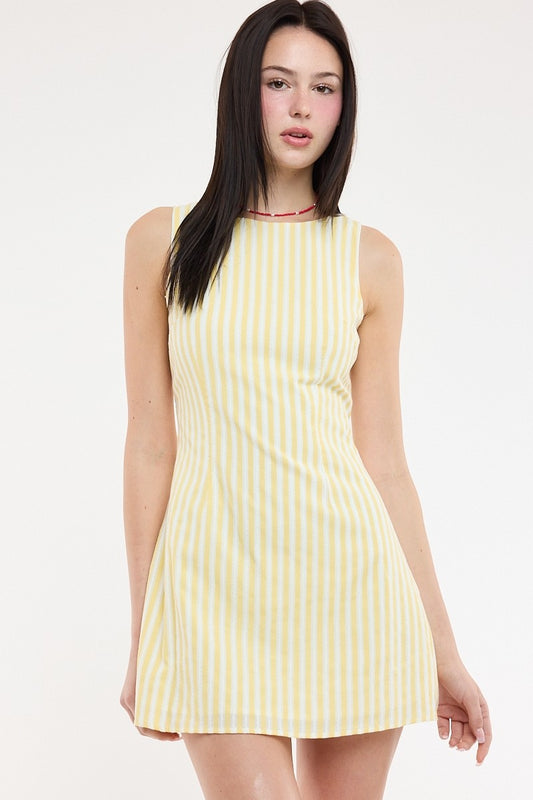 Lemon Drop Stripe Dress