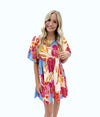 Maggie Flower Print Babydoll Dress