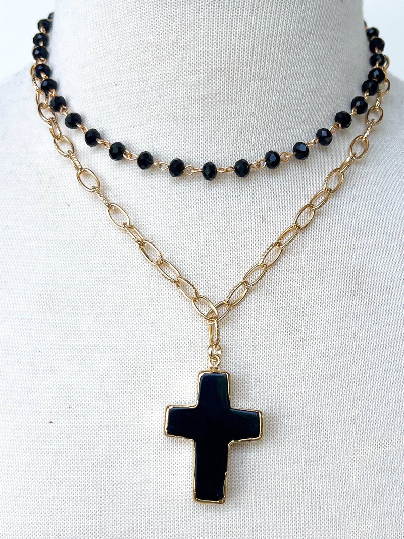 Eve Black Short Necklace