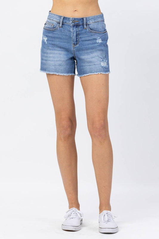 Judy Blue Medium Wash Denim Shorts