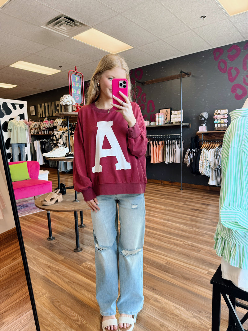 Vintage Long-Sleeve AU/AL Top