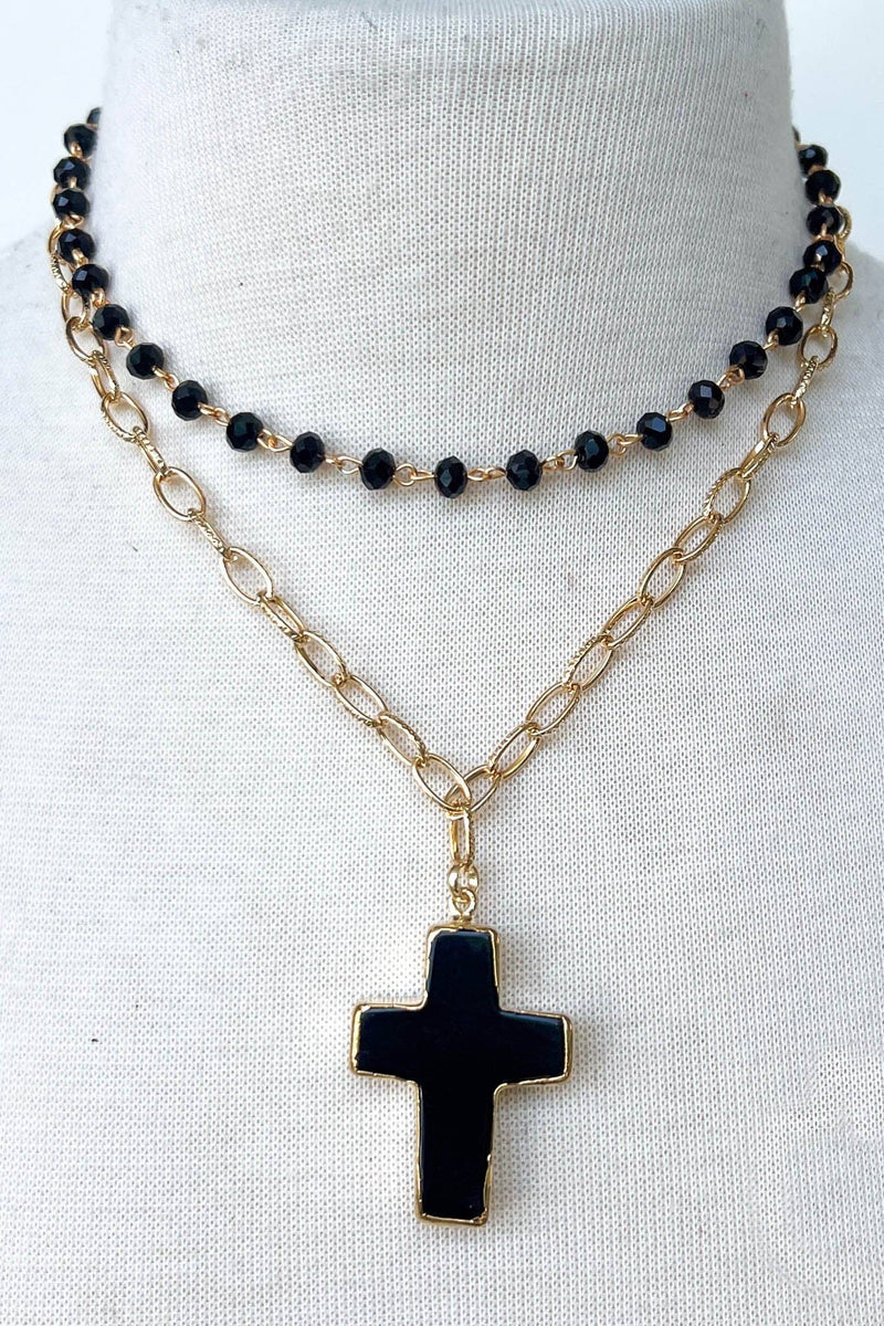 Eve Black Short Necklace