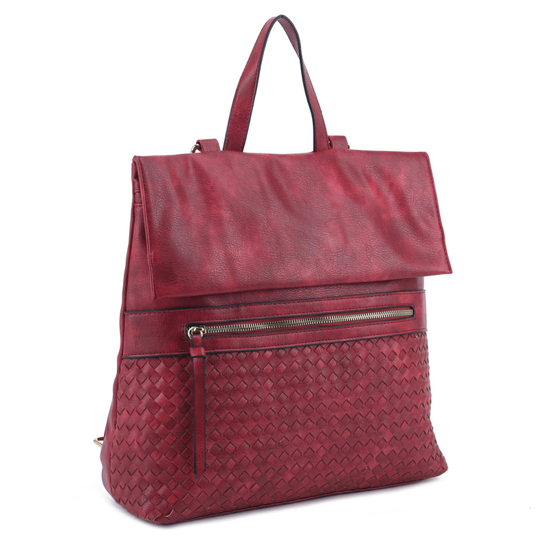 HELENA Woven Flap Backpack Two Colors!