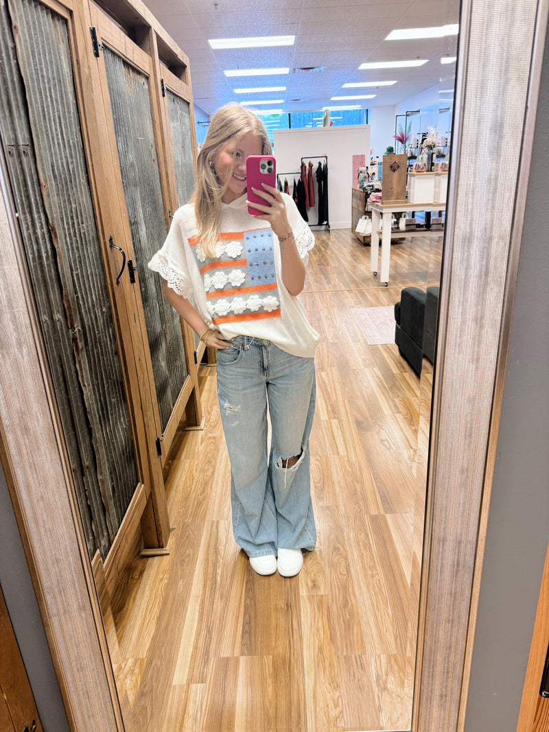 Dani American Flag Light Hoodie