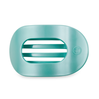 Round Flat Hair Clip | Large | Totally Turquoise