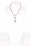 Pica Necklace in Bamboo Agate