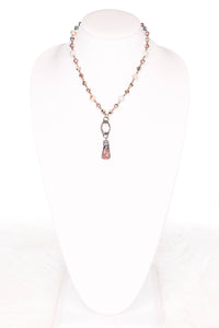 Pica Necklace in Bamboo Agate
