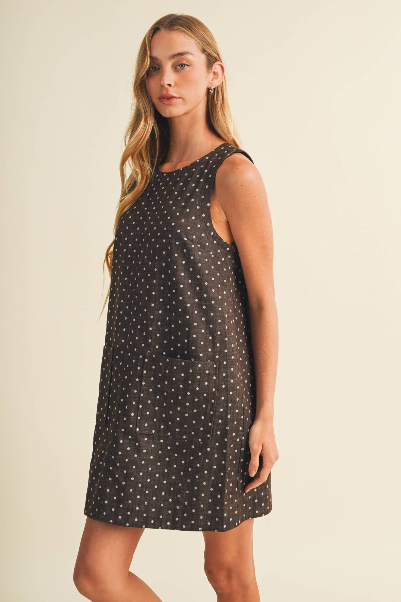 Patch Pocket Mod Polka Dot Dress