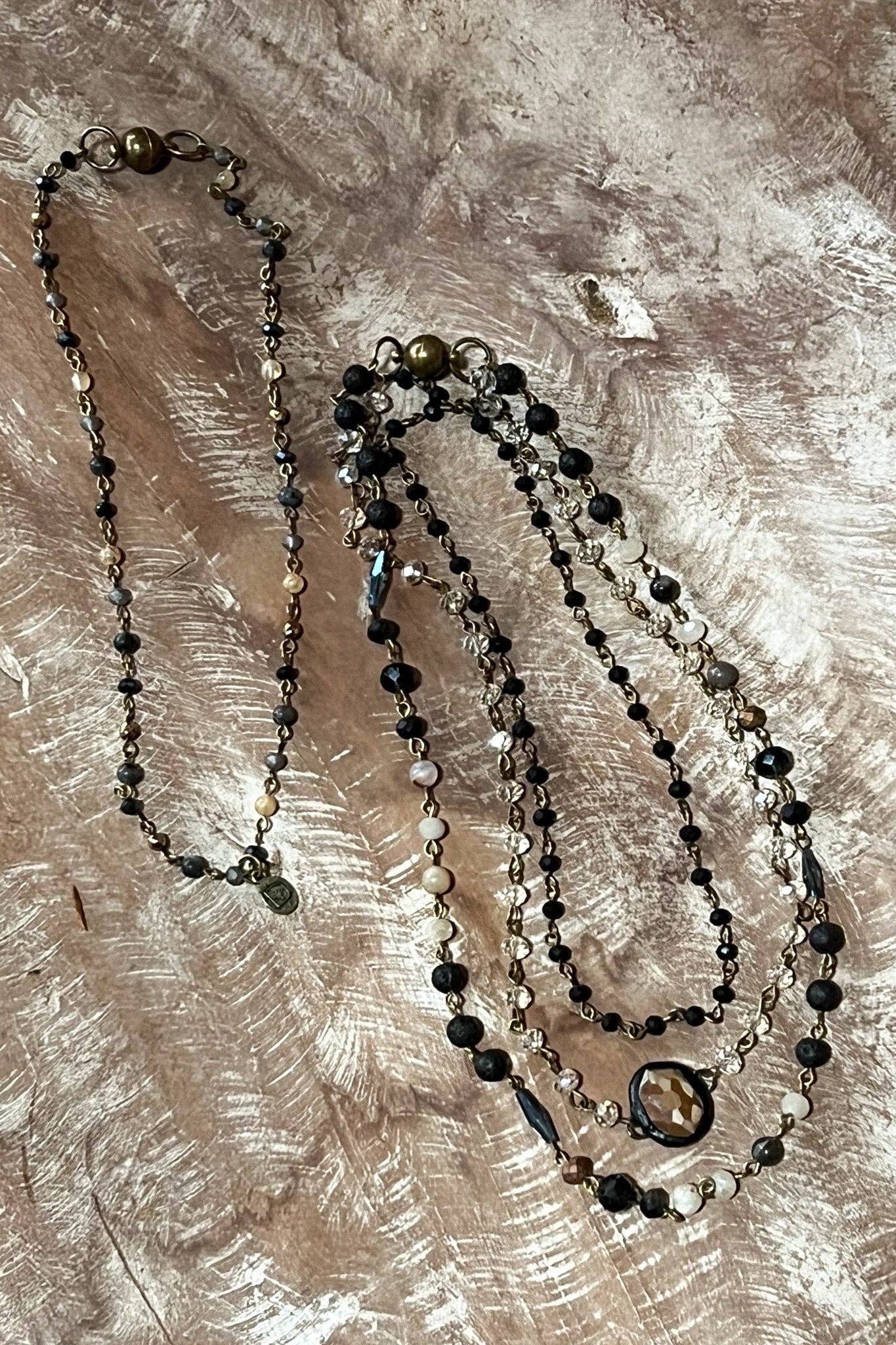 Justina Necklace: Blue