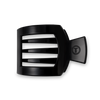 Square Flat Hair Clip | Med. | Jet Black