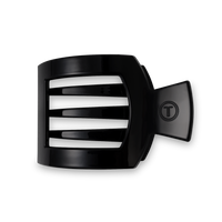 Square Flat Hair Clip | Med. | Jet Black