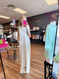 Olivia Oatmeal Jumpsuit