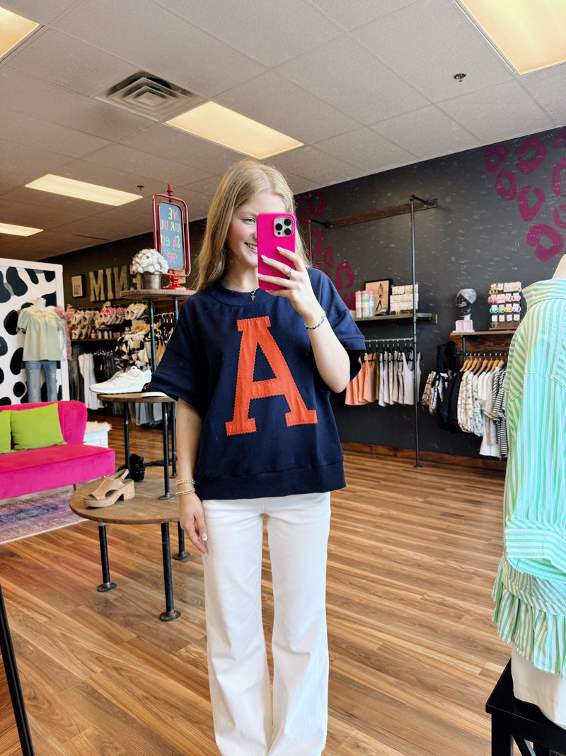 Vintage Short-Sleeve AU/AL Top