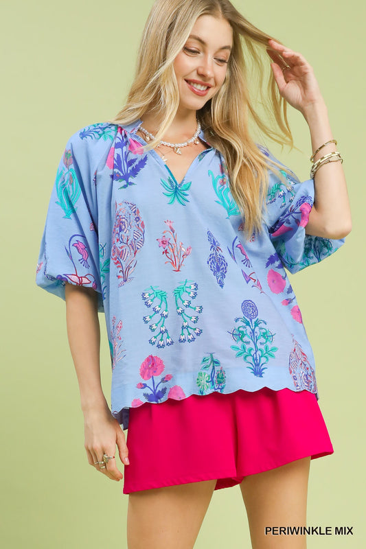 Cloud Nine Periwinkle Blouse