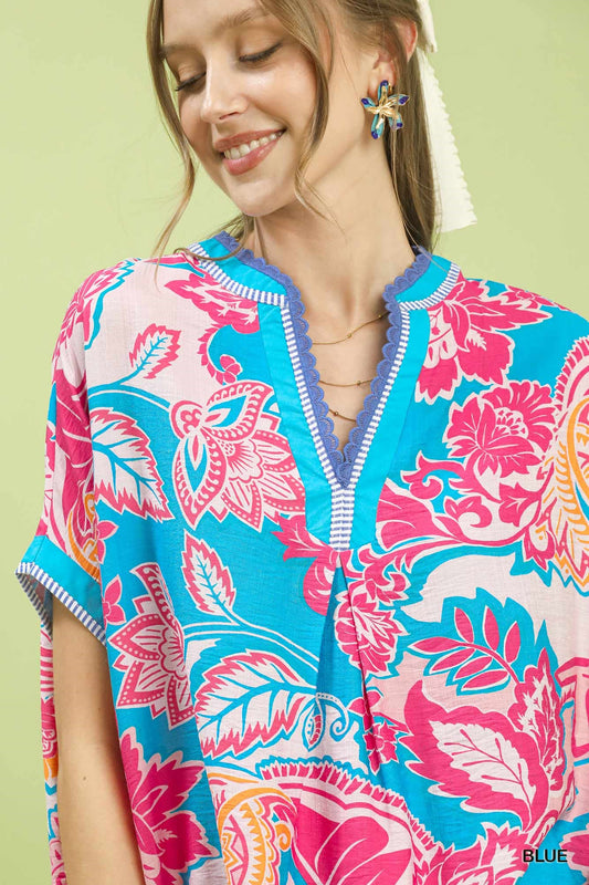 Blue Moon Boho Top