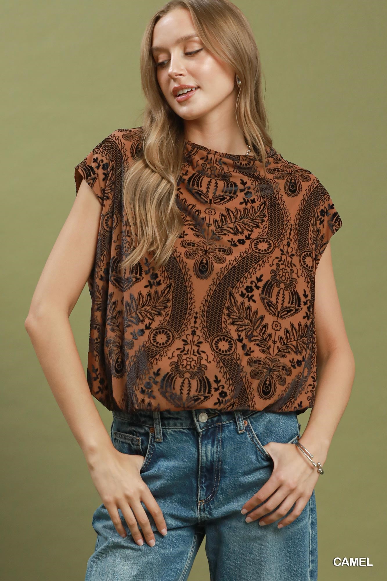 Golden Hour Velvet Top