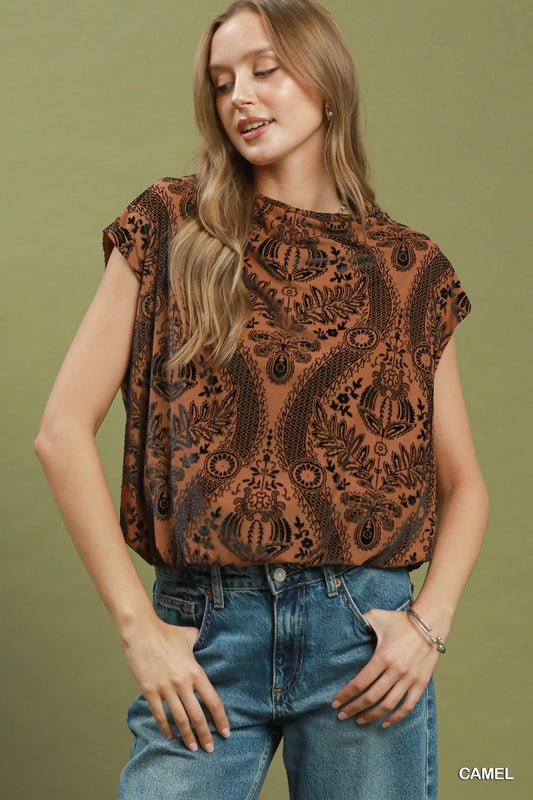Golden Hour Velvet Top