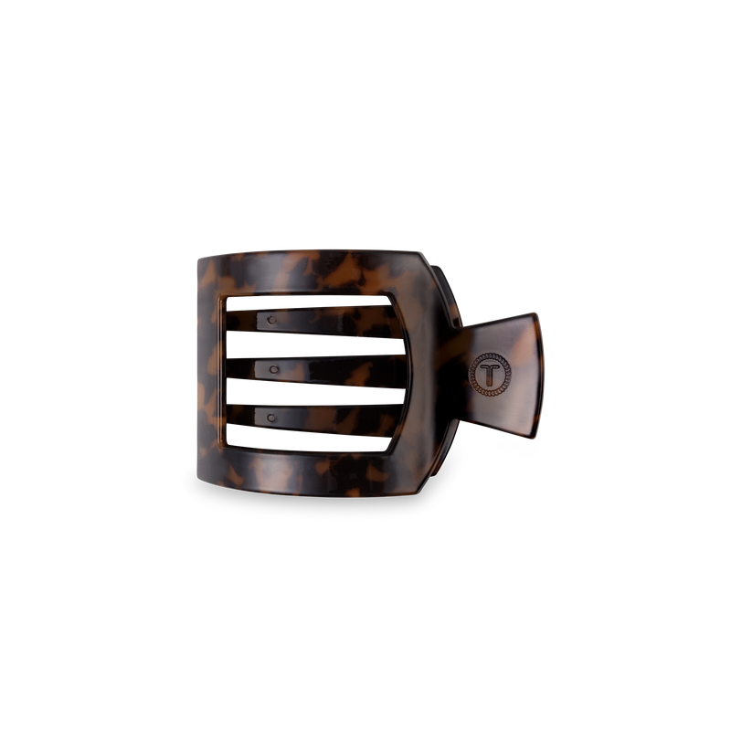 Square Flat Hair Clip | Small | Tortoise