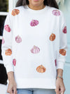 Pumpkin Sequin Sweatshirt
