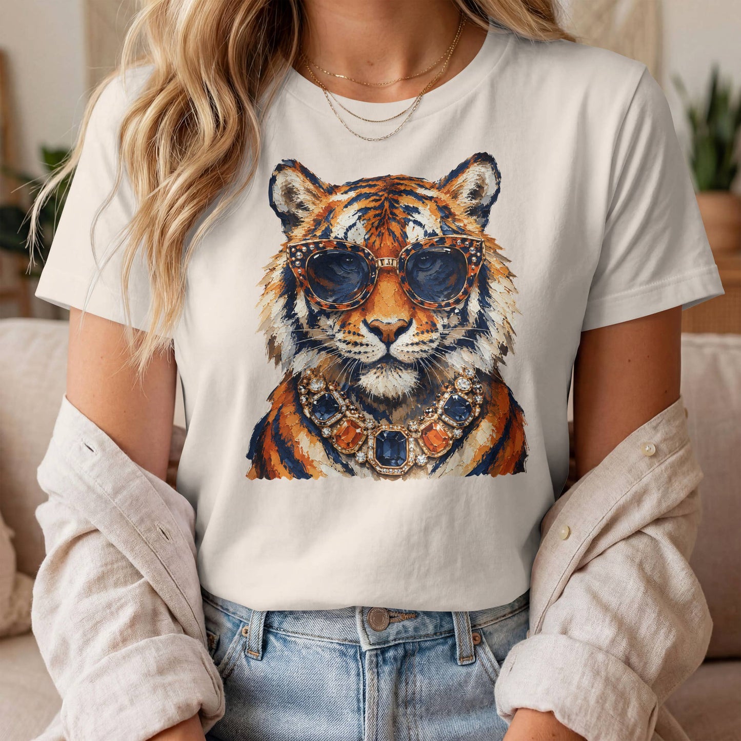 Glam Tiger Game Day Tee | Comfort Colors