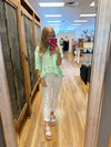 Nicole Striped Button-Down Babydoll Top