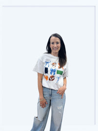 Coquette Football Game Day AU Tee
