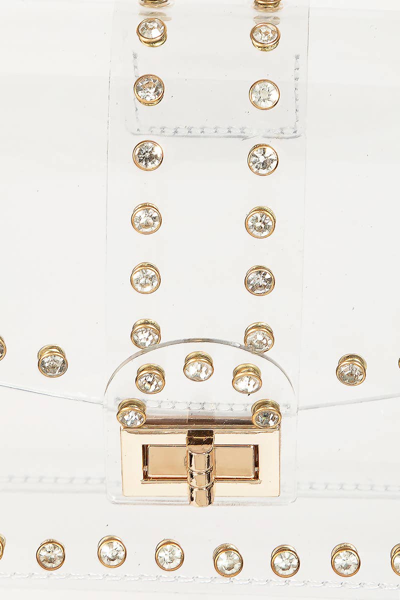 Clear Rhinestone Bag