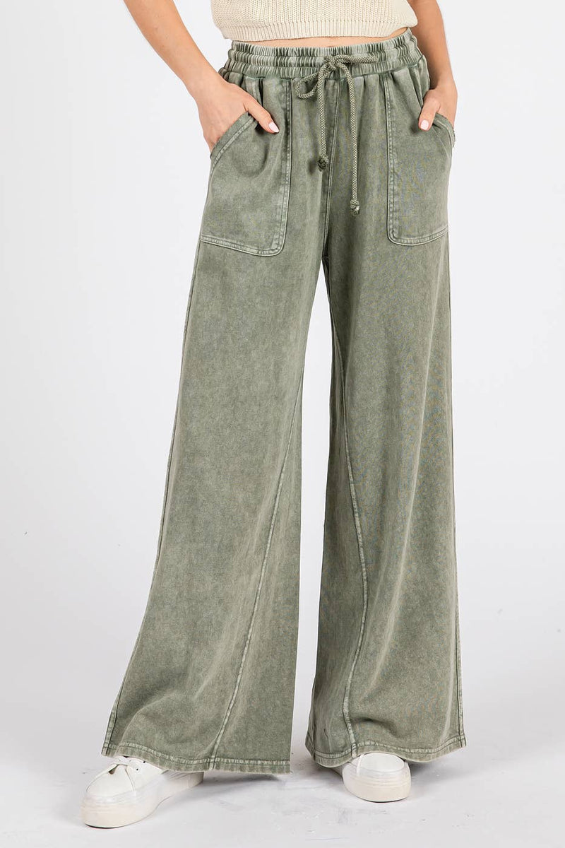 Sage Stone Wide Leg Pants