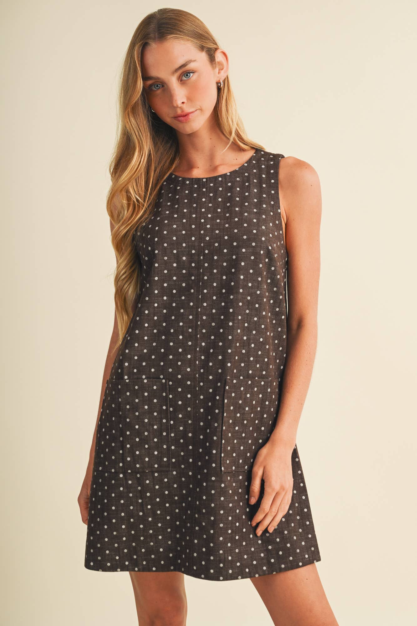 Patch Pocket Mod Polka Dot Dress