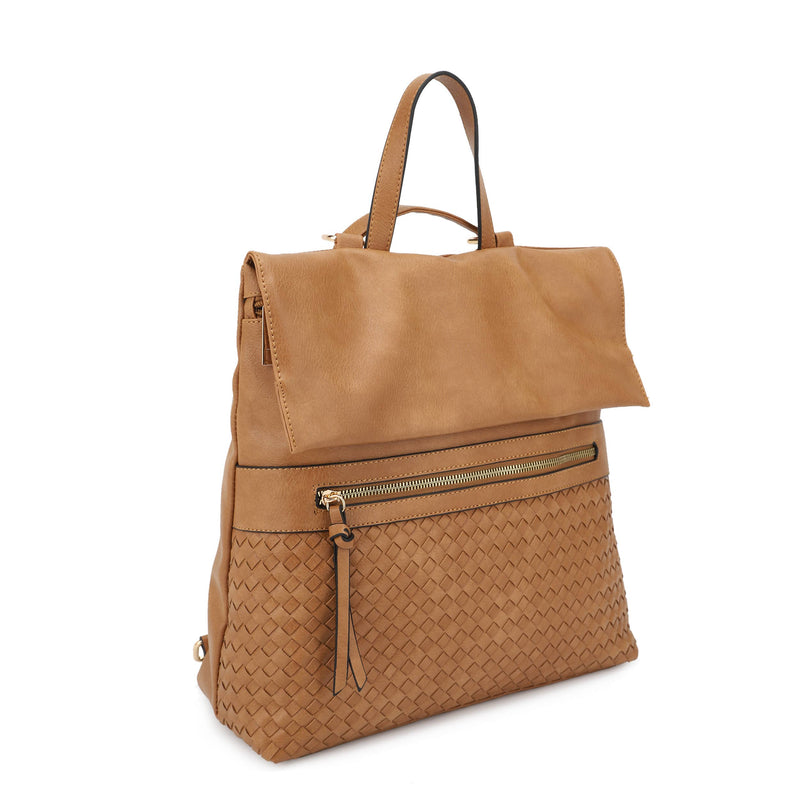HELENA Woven Flap Backpack Two Colors!