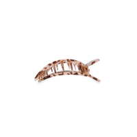 Square Flat Hair Clip | Small | Blonde Tortoise