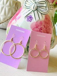 Gold Hoop Earrings : Medium