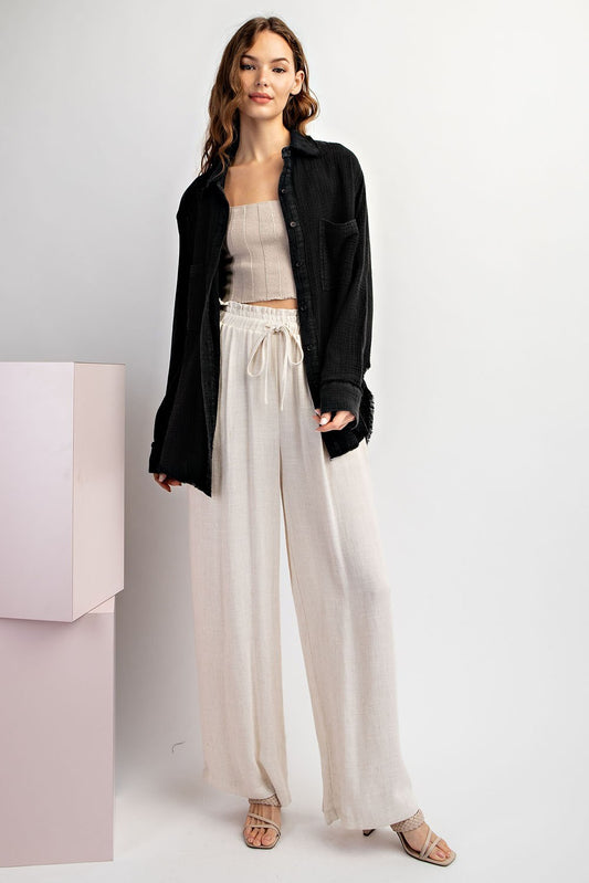 Midnight Breeze Button-Up