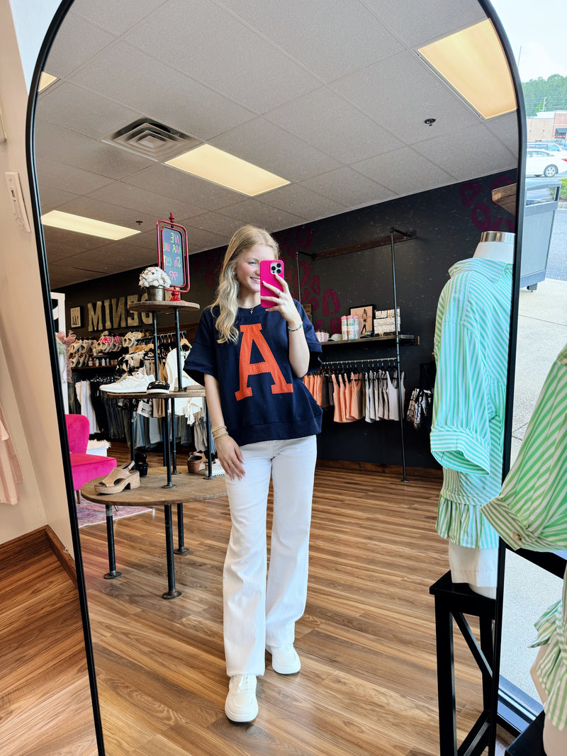 Vintage Short-Sleeve AU/AL Top