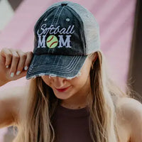 Various Softball Mom Hats